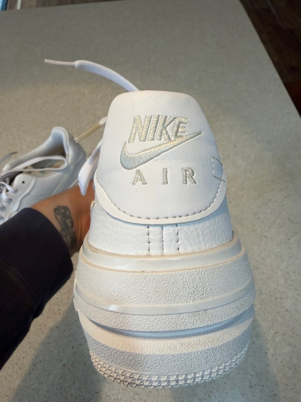 Nike Air Force 1 Low Triple White Sneakers Women’s [SIZE 8 ] AF1 Classic - Picture 2 of 8